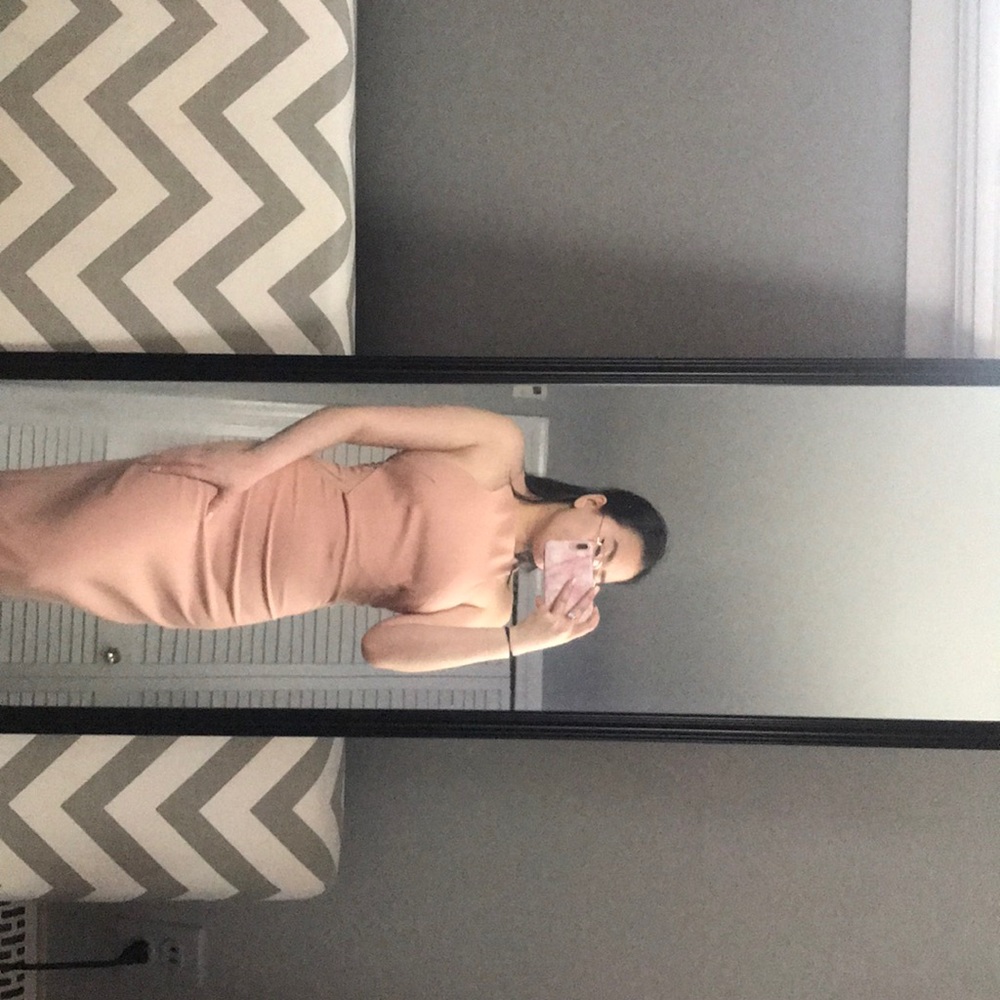 Pale pink prom dress
